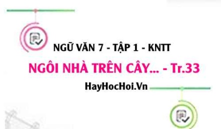 Soạn bài Ngôi nhà trên cây trang 33 Ngữ văn lớp 7 Kết nối tri thức tập 1